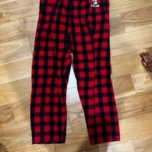 Boxercraft Men’s Red and Black Plaid Pajama Bottoms SUNY CORTLAND